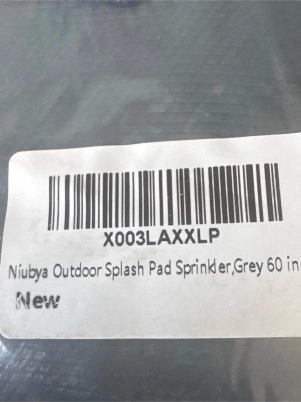 60 inch Gray/Blue Inflatable Kids and Pets Splash Pad